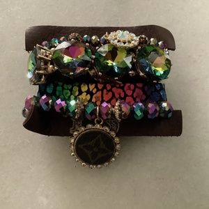BRAND NEW beautiful multi colored bracelet stack!,